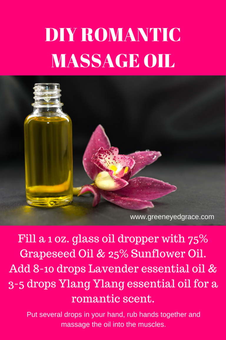 DIY ROMANTIC MASSAGE OIL Green Eyed Grace