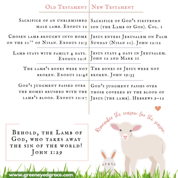 Passover - Jesus the Lamb of God - FREE PRINTABLE