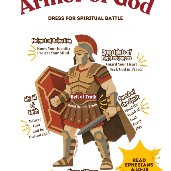 ARMOR OF GOD - for TEENS - FREE PRINTOUT (Ephesians 6)