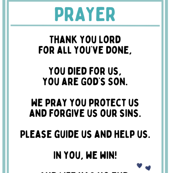 PRAYER for Kids - BEDTIME PRAYER - FREE PRINTOUT (Ziggy the Cat)