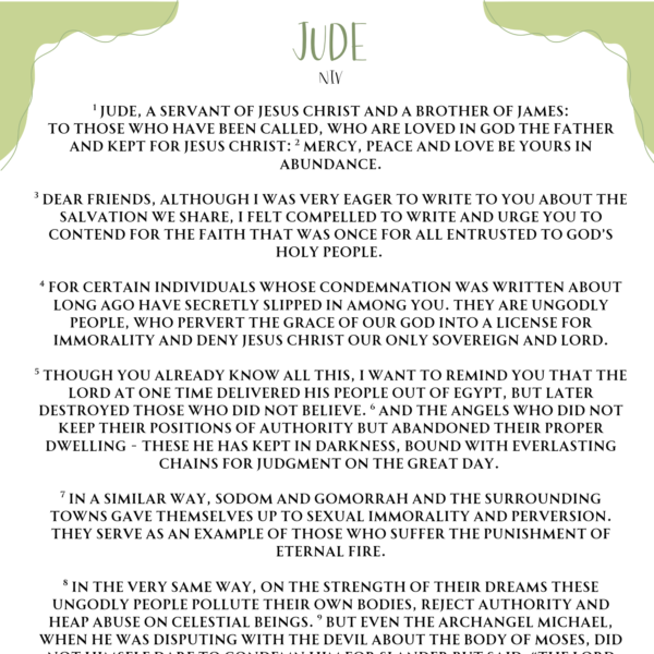 JUDE 1 - FREE PRINTABLE
